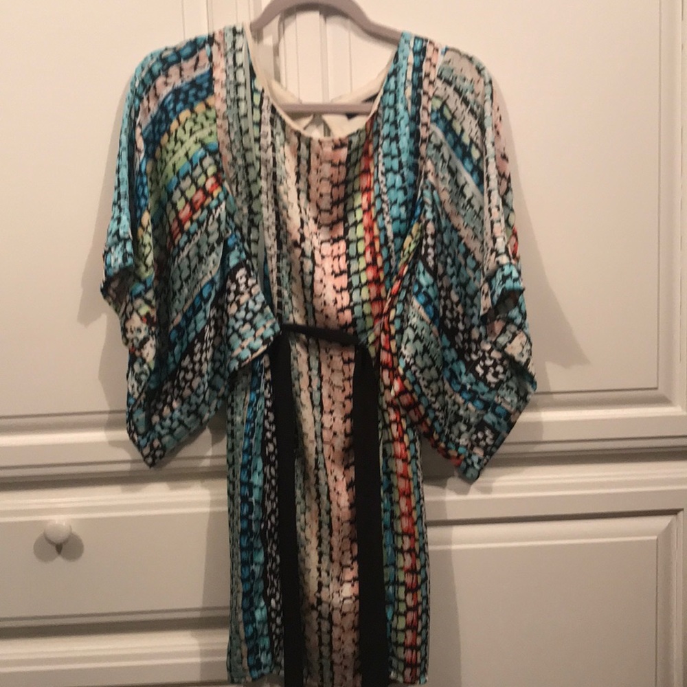 Dress with large sleeves